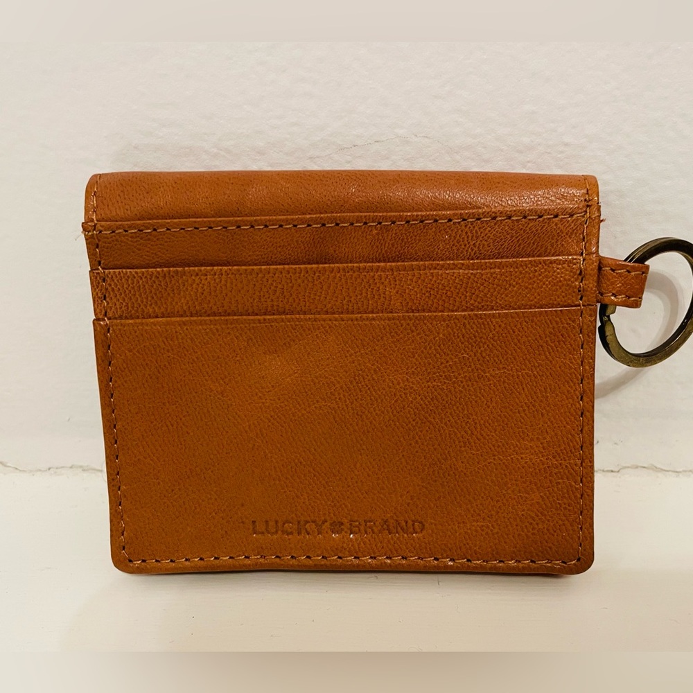 SOLD Lucky Brand Rayla cognac smooth leather wallet - Picture 5 of 5